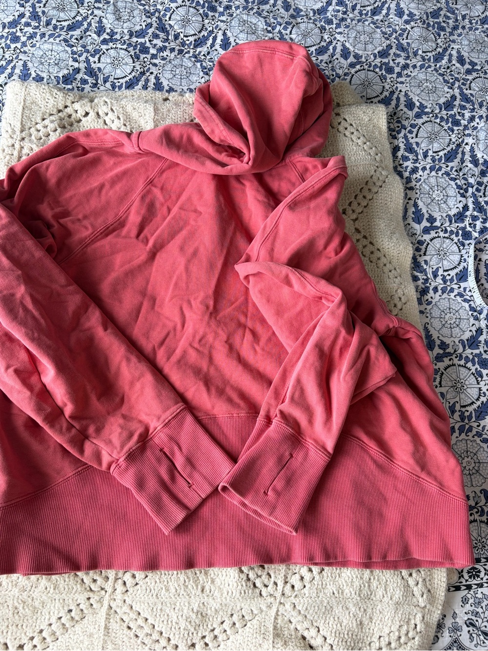 JoyLab XL cropped Coral Pink Zip-Up Hoodie SO HEAVY - Picture 7 of 7